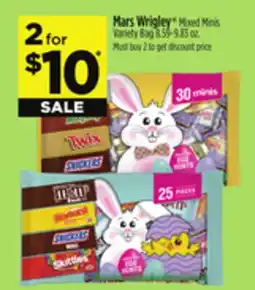 Dollar General Mars Wrigley Mixed Minis Variety Bag offer
