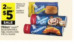 Dollar General Pillsbury Grands! TM Biscuits Buttermilk or Flaky, Crescents or Rolls offer