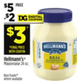 Dollar General Hellmann's Mayonnaise offer