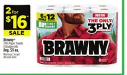 Dollar General Brawny 3 Ply Paper Towels offer
