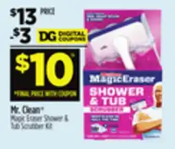 Dollar General Mr. Clean Magic Eraser Shower & Tub Scrubber Kit offer