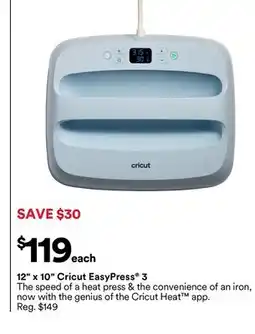 Michaels 12 x 10 cricut EasyPress 3 offer