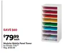 Michaels Modular Mobile Panel Tower by Simply Tidy offer