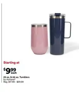 Michaels 25 oz. & 64 oz. Tumblers by Ashland offer
