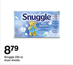 Target Snuggle 230-ct. dryer sheets offer
