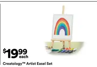 Michaels creatology Artist Easel Set offer
