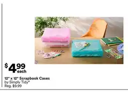 Michaels 12 x 12 Scrapbook cases by Simply Tidy offer