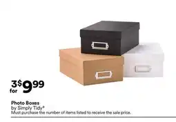Michaels Photo Boxes by Simply Tidy offer