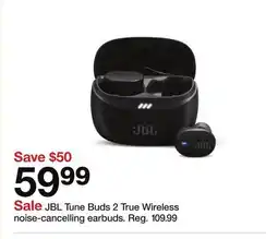 Target JBL Tune Buds 2 True Wireless noise-cancelling earbuds offer