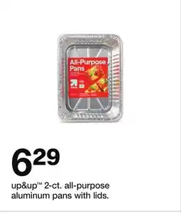 Target up & up 2-ct. all-purpose aluminum pans lids offer