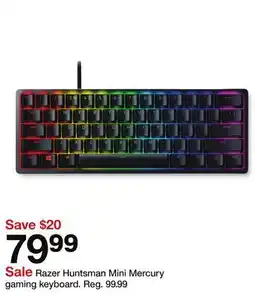 Target Razer Huntsman Mini Mercury gaming keyboard offer