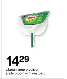 Target Libman large precision angle broom with dustpan offer