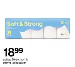Target up & up 30-pk. soft & strong toilet paper offer