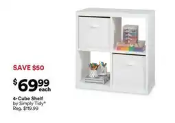 Michaels 4-cube Shelf by Simply Tidy offer