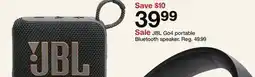 Target JBL Go4 portable Bluetooth speaker offer