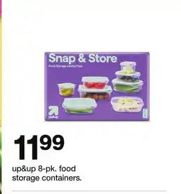 Target up & up 8-pk. food storage containers offer