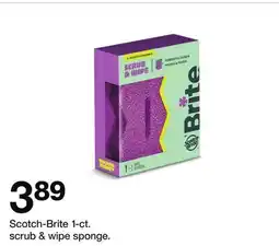 Target Scotch-Brite 1-ct. scrub & wipe sponge offer