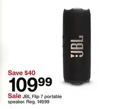 Target JBL Flip 7 portable speaker offer