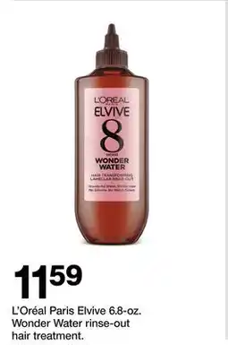 Target L' Oréal Paris Elvive 6.8-oz. Wonder Water rinse-out hair treatment offer