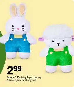 Target Boots & Barkley 2-pk Bunny & Lamb Plush Cat Toy Set offer