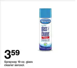 Target Sprayway 19-oz. glass cleaner aerosol offer