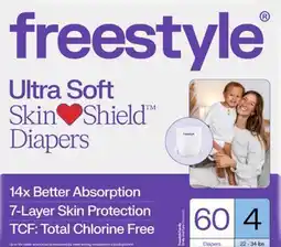 Target Freestyle Ultra Soft Skin Shield 60-ct. diapers offer