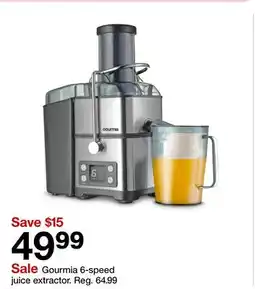 Target Gourmia 6-speed juice extractor offer