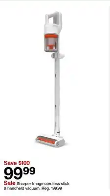 Target Sharper Image cordless stick & handheld vacuum offer