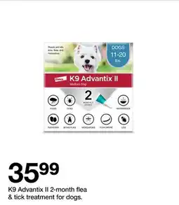 Target K9 Advantix II 2-month flea & tick treatment for dogs offer