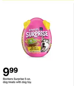 Target Bonkers Surprise 5 oz. dog treats with dog toy offer