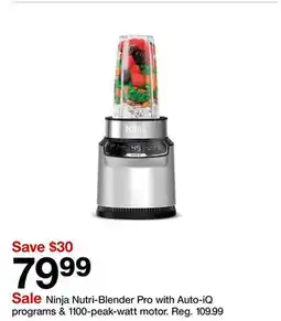Target Ninja Nutri-Blender Pro with Auto - iQ programs & 1100 - peak - watt motor offer