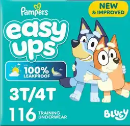 Target Pampers Easy Ups Bluey 116-ct. training pants offer