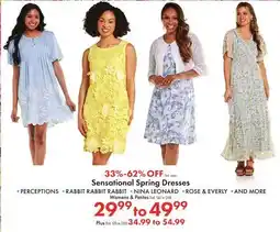 Boscov's Sensational Spring Dresses offer