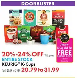 Boscov's KEURIG K-Cups offer