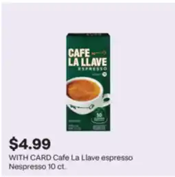 CVS Cafe La Llave espresso Nespresso offer