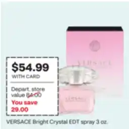 CVS VERSACE Bright Crystal EDT spray 3 oz offer