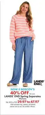 Boscov's LANDS' END Spring Separates Womens offer