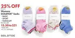 Boscov's Womens GOLDTOE Socks offer