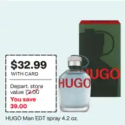 CVS HUGO Man EDT spray offer