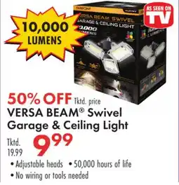 Boscov's VERSA BEAM Swivel Garage & Ceiling Light offer