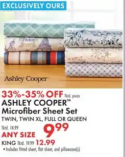Boscov's ASHLEY COOPER Microfiber Sheet Set offer