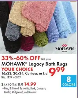 Boscov's MOHAWK Legacy Bath Rugs offer