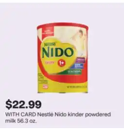 CVS Nestlé Nido kinder powdered milk 56.3 oz offer