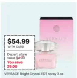 CVS VERSACE Bright Crystal EDT spray offer