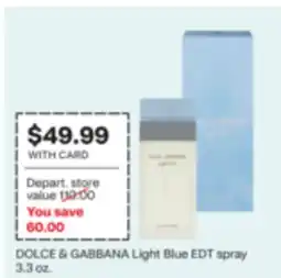 CVS DOLCE & GABBANA Light Blue EDT Spray offer
