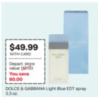 CVS DOLCE & GABBANA Light Blue EDT Spray offer