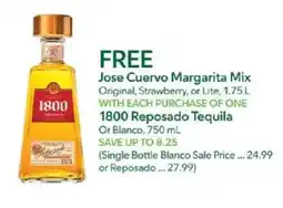 Publix Jose Cuervo Margarita Mix offer