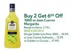 Publix 1800 or Jose Cuervo Margarita offer