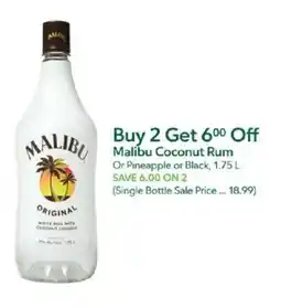 Publix Malibu Coconut Rum offer