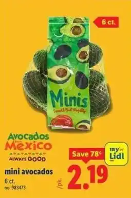Lidl Mini avocados offer